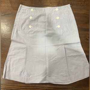 Talbots Blue and White Striped Skirt